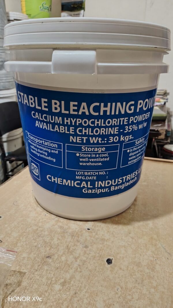 Stabel bleching powder.