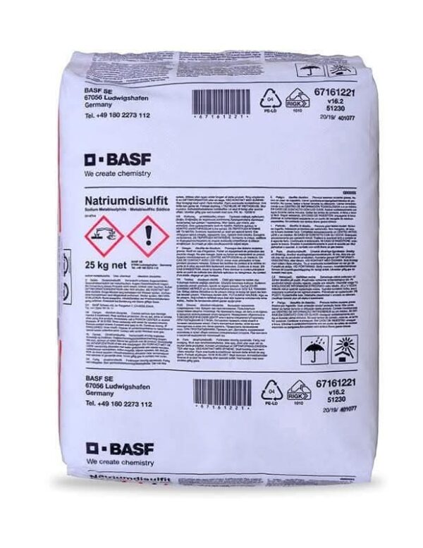 Sodium methabisulphate.
